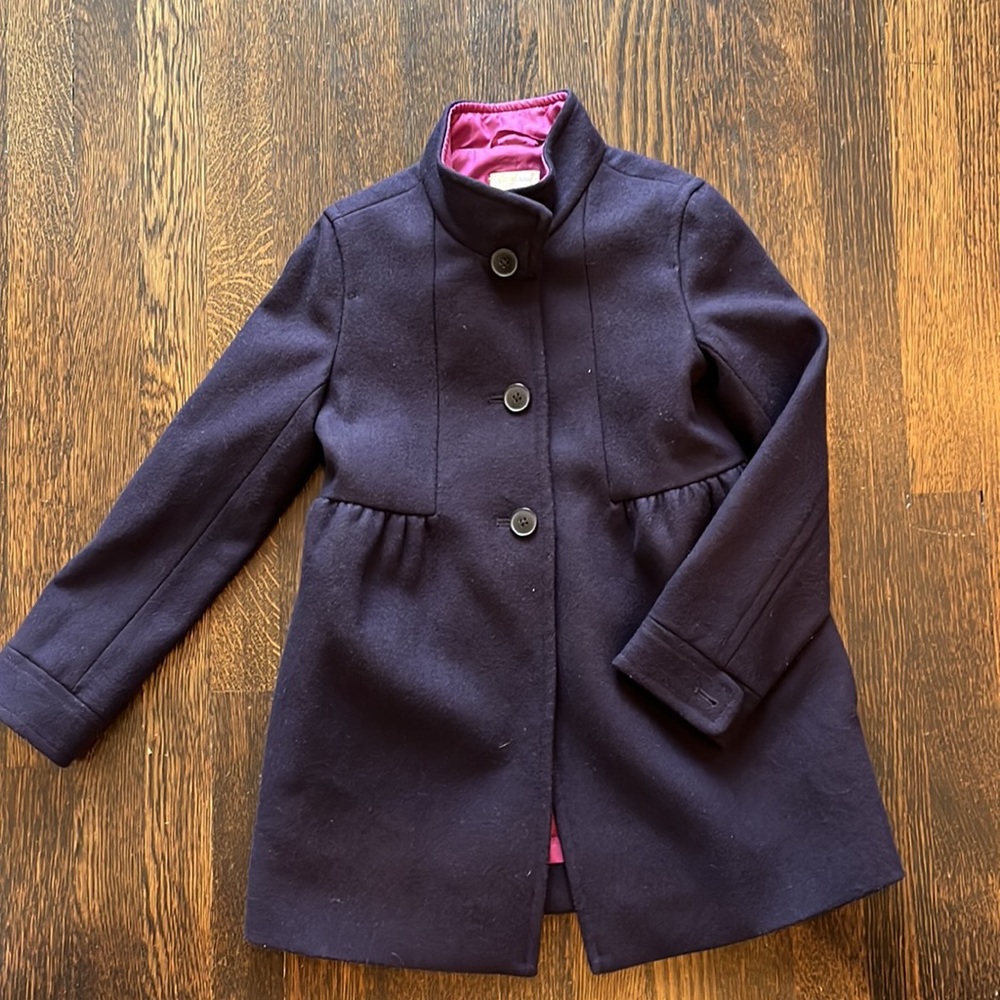 J Crew girls Navy coat